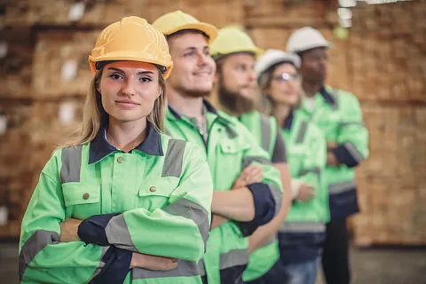 equipo de reformas posa orgulloso a camara